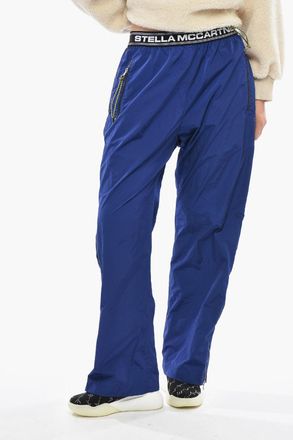 Stella McCartney Pantaloni TEO in Nylon con Banda Elastica Logata Stella McCartney