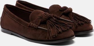 Aquazzura Freddie suede loafers