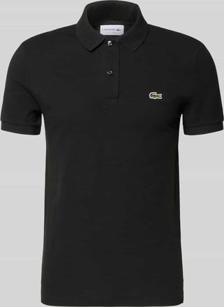 Lacoste Slim Fit Poloshirt aus reiner Baumwolle in Black, Gr&ouml;&szlig;e XXXL