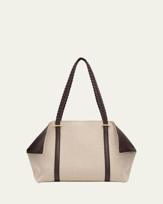 Ferragamo Scarf Medium Canvas Tote Bag