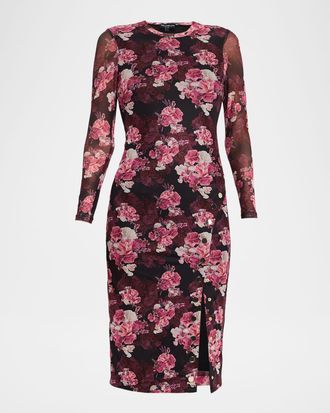 Generation Love Monique Floral Bodycon Midi Dress