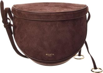 Alaia Ala&iuml;a Hip Suede Shoulder Bag
