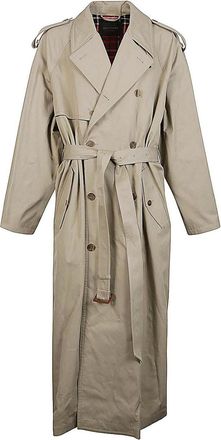 Balenciaga Cotton Midi Trench Coat