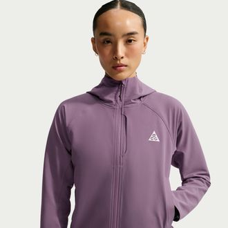 Nike Womens Nike ACG Cloud Trekker Full-Zip Hiking Jacket in Purple | IM4316-536