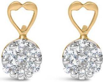 House of Brilliance 14K Yellow Gold 1ct. TDW RoundDiamond Earrings at Nordstrom