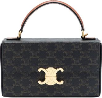 Celine Pre-owned Celine Triomphe Coated Canvas Box Top Handle Bag Ladies T49SSBM43GG1D3N7