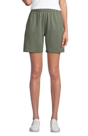 Lands End Sport Knit High Rise Shorts in Sage at Nordstrom, Size X-Large Short