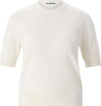 Jil Sander Round-neck Truien - Dames - Ronde hals truien - Beige - S - Truien & Vesten