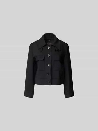 Joseph Joseph Jacke aus Viskose-Woll-Mix in Black, Gr&ouml;&szlig;e 42