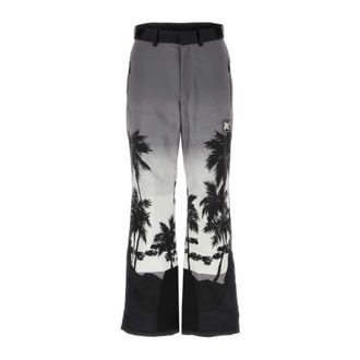 Palm Angels Pantalone - Heren - Wijde Broeken - Veelkleurig - M - Leer - Broeken