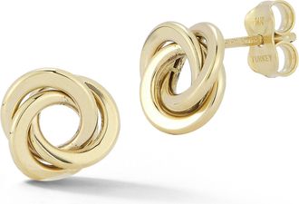 Ember Fine Jewelry 14K Gold Love Knot Studs