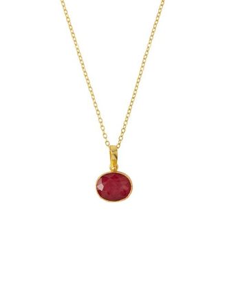 Ottoman Hands Siena Pendant Necklace in Ruby at Nordstrom