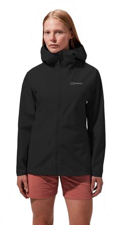 Berghaus Funktionsjacke BERGHAUS W DELUGE PRO 3.0 JKT, Damen, Gr. XXL, jet schwarz, Obermaterial: 100% Polyester, Jacken Funktionsjacke, wasserdichtes Hydroshe