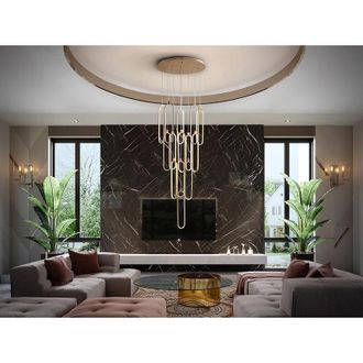 Schuller L&aacute;mpara De Techo Colgante Colette 14l Oro Rosa Dim