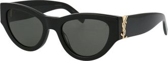 Saint Laurent SL M94 Zonnebril - Dames - Zonnebrillen - Zwart - 53 MM - Nylon - Accessoires