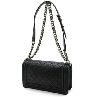 Chanel Pre-owned Vintage leren schoudertas - Dames - Pre-owned - Zwart - Maat: ONE Size Leer