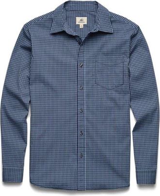 Surfside Supply Co. Brian Gingham Shirt in Blue Check Combo at Nordstrom, Size Xx-Large