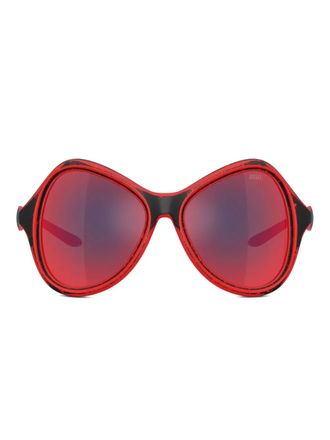 Diesel 0dl3010u sunglasses - unisex - Acetate - 53 - Red
