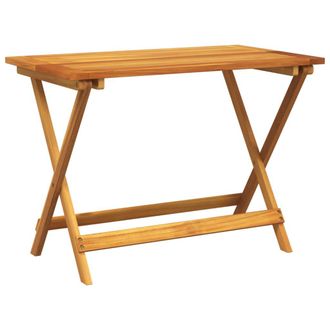 vidaXL Mesa De Jard&iacute;n Plegable Madera Maciza De Acacia 90x52,5x65 Cm Vidaxl