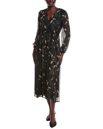 Shelli Segal Laundry By Shelli Segal Surplice Midi Dress