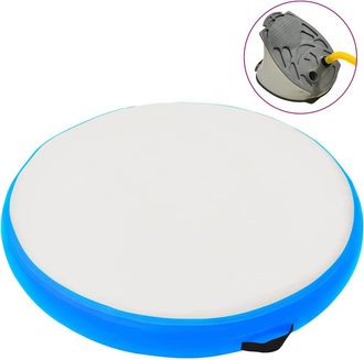 vidaXL Esterilla Inflable De Gimnasia Y Bomba Pvc Azul 100x100x15 Cm Vidaxl