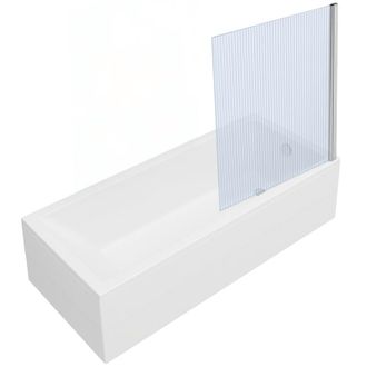Vitra Ba&ntilde;era Rectangular Vitra Neon De 170x75cm + Mampara De Ba&ntilde;o Recta Cromada Aurys Raywall Con Perfil Recto + Desag&uuml;e Cromado