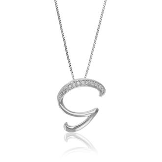 Vir Jewels 1/12 cttw Lab Grown Diamond Alphabet Pendant Necklace in Sterling Silver with Chain For Women