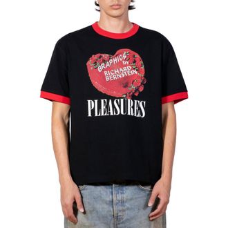 Pleasures x Richard Bernstein Cake Ringer Graphic T-Shirt in Black at Nordstrom, Size Medium