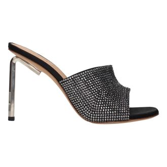 Off-white Sandali con tacco a spillo in raso - - Shoes - Donna - Nero - 37 EU