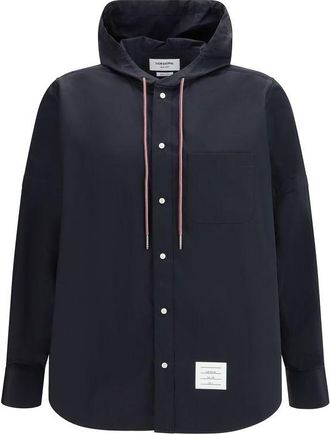 Thom Browne Black Polyamide Mens Sweatshirt