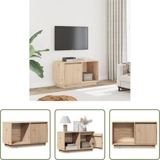 vidaXL Mobile TV in pino - Mobile Porta TV 74x35x44 cm in Legno Massello di Pino