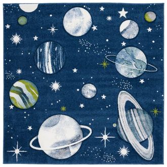 Safavieh Alfombra azul marino/marfil 160 x 160 cm