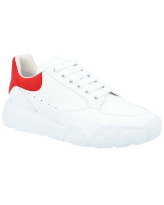 Alexander McQueen Alexander Mcqueen Womens Leather Oversized Court Trainer, Never Worn (Authentic Pre-Loved)