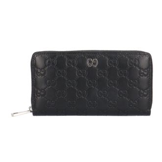 Gucci Black Leather Long Bill Wallet (Bi-Fold) (Pre-Owned)