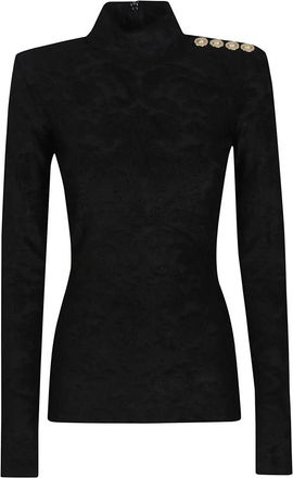 Balmain Mujer, Camisetas, Negro, Talla: M