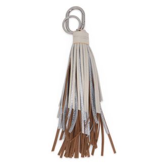 Gianni Chiarini Keyrings, female, Beige, Size: ONE SIZE Nappa Charm Keychain