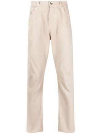 Brunello Cucinelli Straight broek - Beige