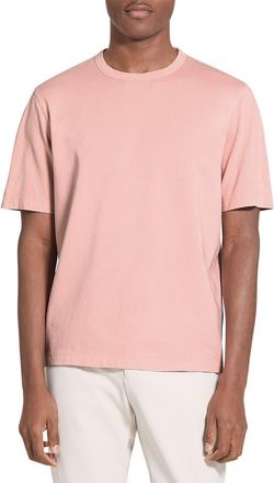 Theory Tinted Crewneck T-Shirt in Tinted Chalk Pink at Nordstrom, Size Xx-Large