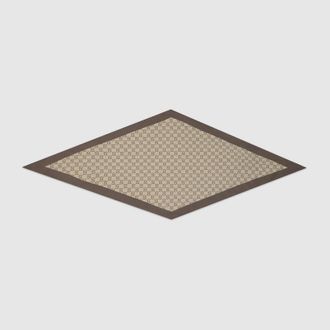 Gucci Printed Silk Twill Diamond Scarf, Beige