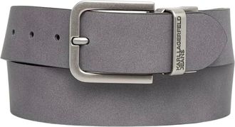 Karl Lagerfeld Jeansriem - Heren - Accessoires - Grijs - Maat: 100 CM Leer