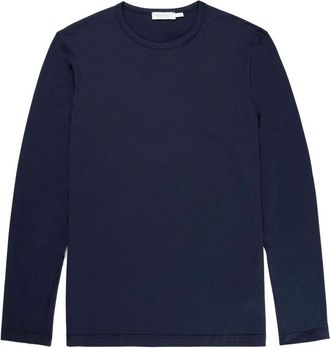 Sunspel Tops, Heren, Blauw, XL, Long Sleeve Tops