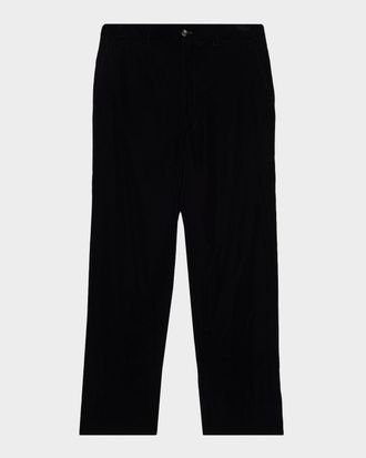 Giorgio Armani Mens Tapered Velvet Trousers