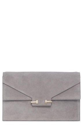 Tom Ford Mini Aube Suede Shoulder Bag in Cloudburst at Nordstrom