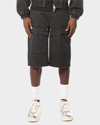 Purple Men & apos;s Big Cargo Shorts