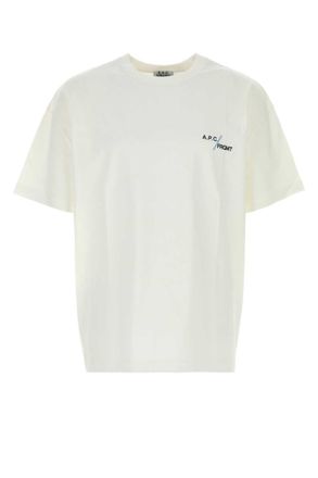 A.P.C. White Crew Neck T-Shirt