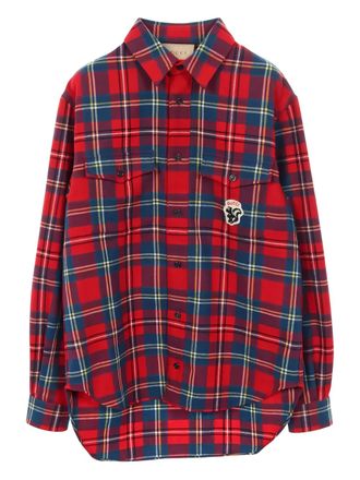 Gucci 2010s geruit overhemd - Rood