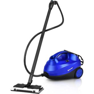 Costway Costway Limpiadora A Vapor Con 18 Accesorios, 1,5 L,2000 W Y Cierre De Seguridad Para Ni&ntilde;os Para Alfombra Piso Ventana Autom&aacute;tico (azul)