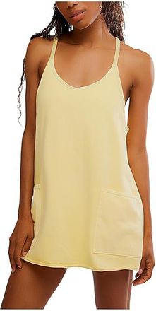 Free People Movement Hot Shot Mini Womens Jumpsuit & Rompers One Piece Sunlit Yellow : MD (Womens 8-10), Cotton/Spandex