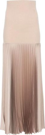 D.exterior Pliss&eacute; Midi Rok - Dames - Midirokken - Bruin - L - Rokken
