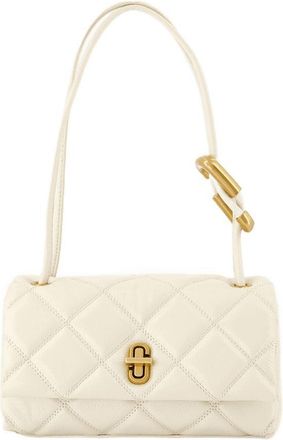 Marc Jacobs Womens Quilted Cowhide Shoulder Bag White